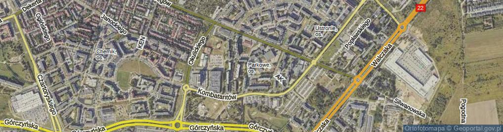 Zdjęcie satelitarne Sucharskiego Henryka, mjr. ul.